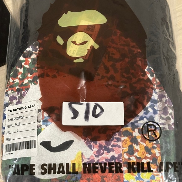 BAPE 28TH ANNIVERSARY TEE BLACK - Picture 4 of 4
